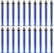 Blue 100 Pcs 1Ml 1Cc Plastic Syringe No Needle Syringe for Pets Oral, Refilling,