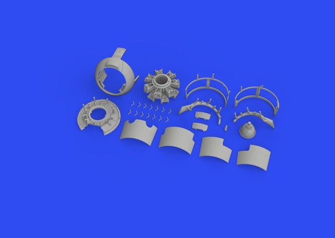 Eduard Accessories 648792 - 1:48 F4F-3 Engine Early Print 1/48 For Eduard - New