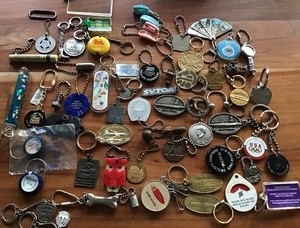 Vintage Lot Of Keychains 50 Pcs.