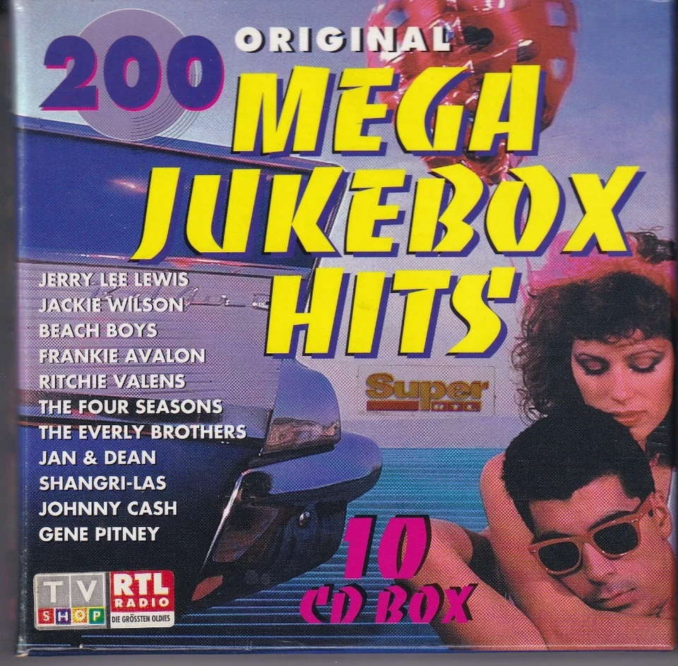 -PB15- 200 Original Mega Jukebox Hits- 10-CD-Box - vg++ - Bild 1 von 4