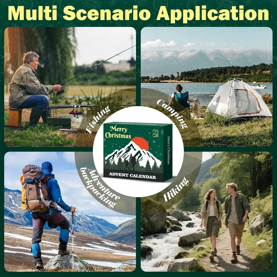 Survival Kit Advent Calendar 2025, 24 Days Christmas Countdown Calendar for Men - Image 4 of 4