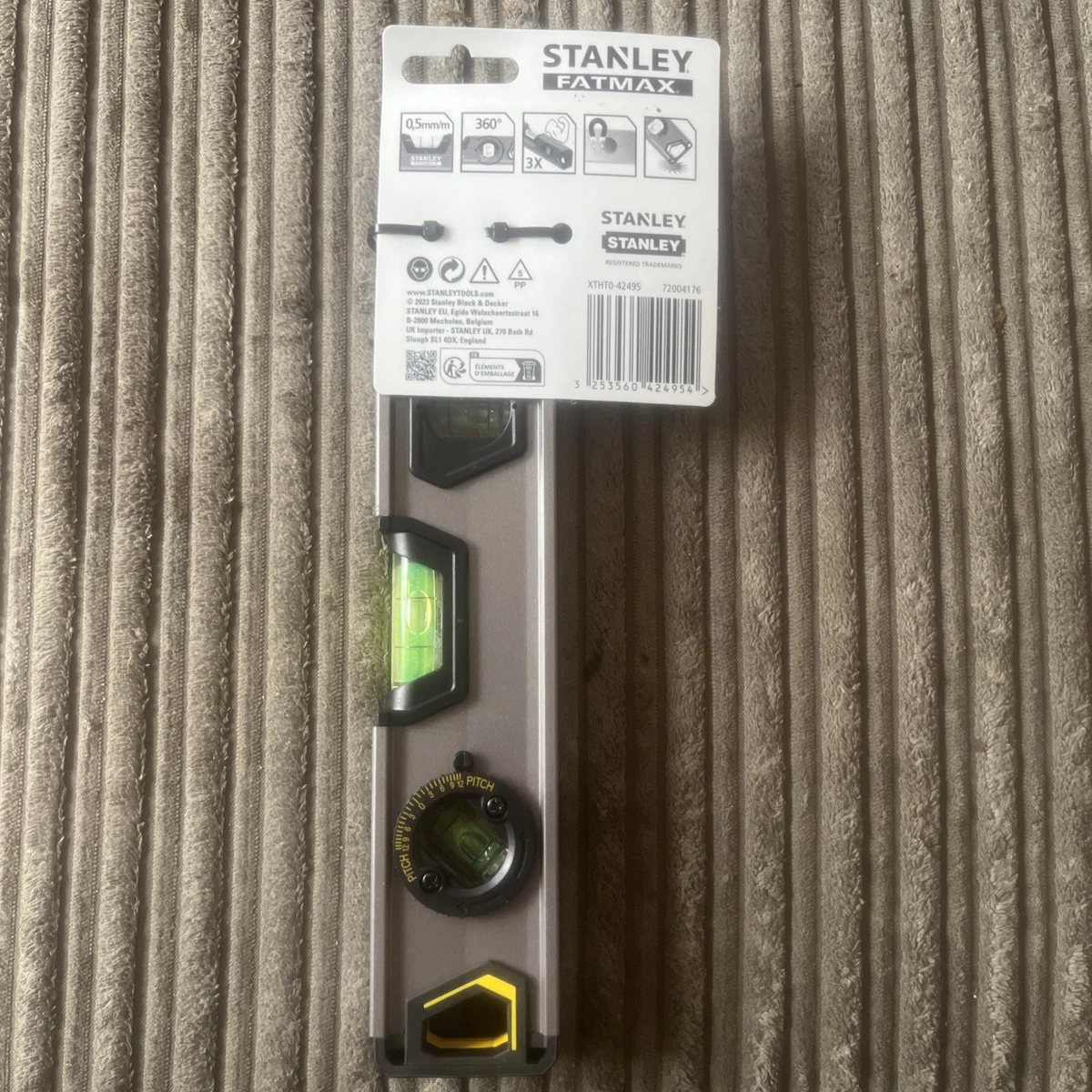 STANLEY FATMAX Magnético 360° Aluminio Nivel de Espíritu XTHT0-42495