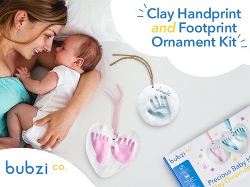 Bubzi Co Precious Baby Hand & Footprint Clay Ornament Kit Non-Toxic Boys & Girls - Bild 2 von 15