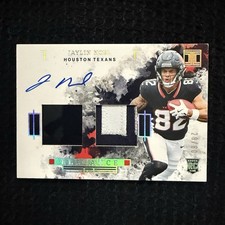 2025 Panini Impeccable Elegance Rookie Patch Auto 29/60 Jaylin Noel Texans NFL