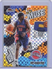2025-26 Finest #M-23 Rip Hamilton Muse Geometric Refractor Detroit Pistons