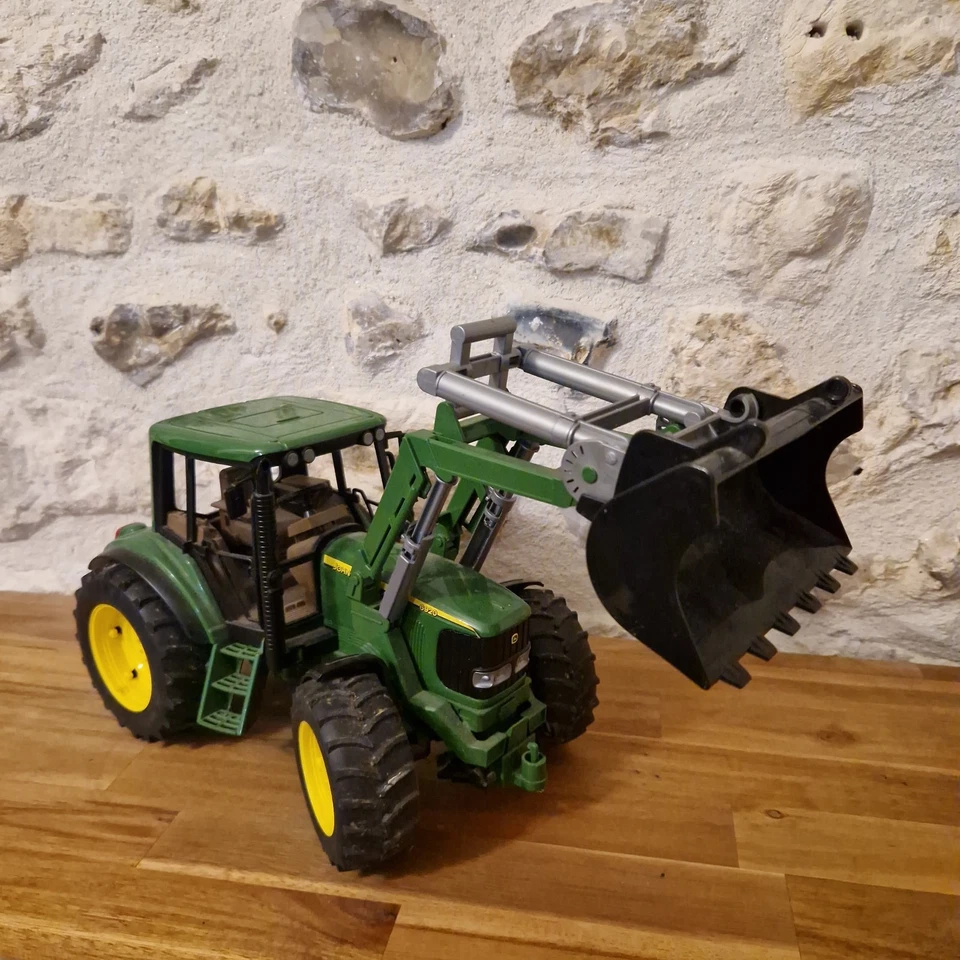 TRACTEUR JOHN DEERE 6920 + REMORQUE LE1050 BRUDER 01134 1/16 1:16 PROFI - Photo 1/4