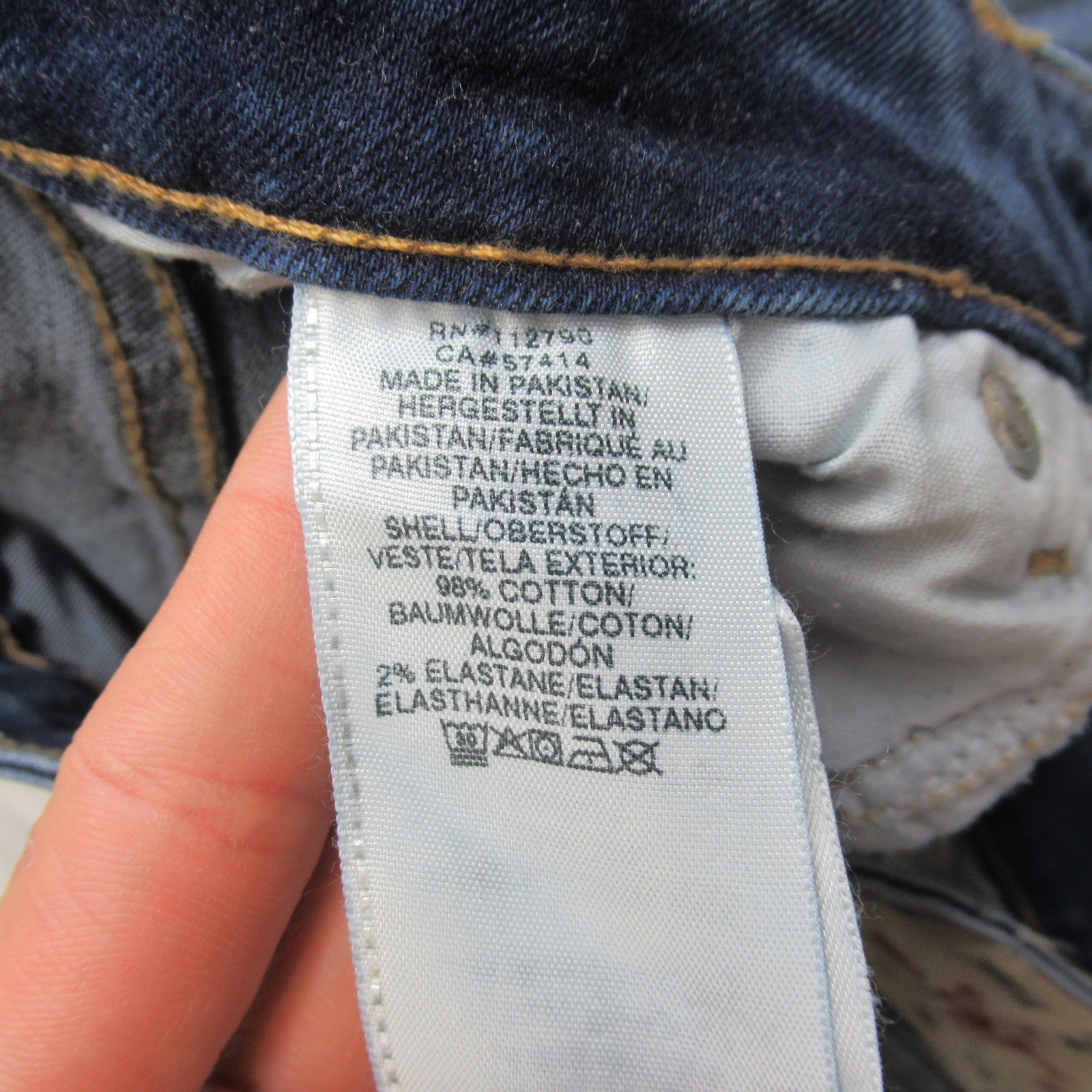 True Religion Stella Jeans Women 29x27 Medium Wash Denim Mid Rise Skinny Raw Hem thumbnail 5