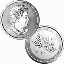 ✅ IN-HAND ✅ FAST SHIPPING 2019 10 oz Canadian Magnificent Maple Leaf in capsule