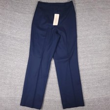 Vintage Pendleton Pants Womens 12 Navy Wool Lined Pleated Made USA T741-156 80s