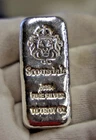10 oz. Poured .999 Silver Bar Scottsdale Mint Lion....