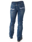 Cowgirl Tuff Western Denim Jeans Womens 32 Long Med Wash DFMIH0 CLEARANCE — photo 4
