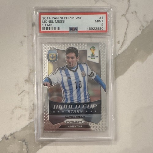 Panini 2014 Prizm World Cup World Cup Stars Lionel Messi #1 PSA Graded