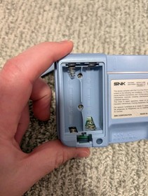 Neo Geo Pocket Color Console Platinum Blue Video Game SNK Tested, NEW BATTERY!