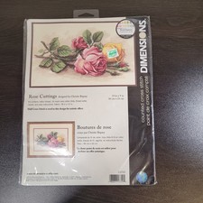 Vintage 2004 Dimensions Counted Cross Stitch Kit 13720 Rose Cuttings