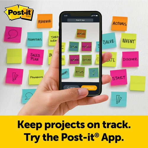 Post-it Spr Stky Easel P, 25" x 30", Yellow With Blue Lines, P 30 S - Picture 4 of 6