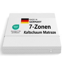 7-Zonen Kaltschaum Matratze 140x200 cm H3 mit Reißverschluss Abnehmbar für bett