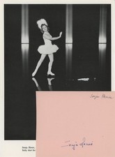 Sonja Henie - Signed Page w/ Book Photo