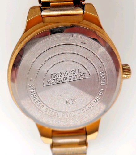 Vintage Acqua Gold Tone Quartz Analog Ladies Wrist Watch New Battery 20M - Picture 4 of 4