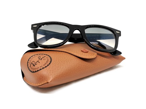 Ray-Ban 2140 901/32 WAYFARER 50◻22 | Occhiali da sole neri sfumati - Picture 7 of 8