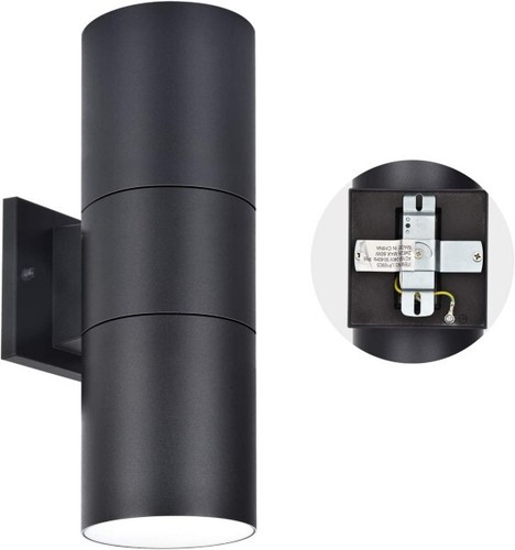 Outdoor Wall LightWowlite Exterior Lighting - ETL Listed Matte Black Stainles... - Picture 4 of 5