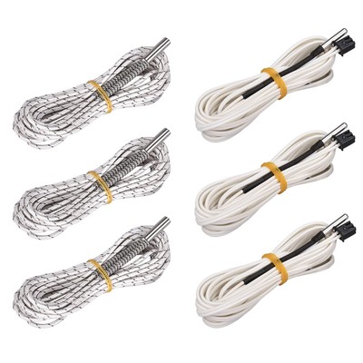 3pcs 2m 24v 50w Thermistor Ceramic Cartridge Heater Tube And Htntc100k Thermisto