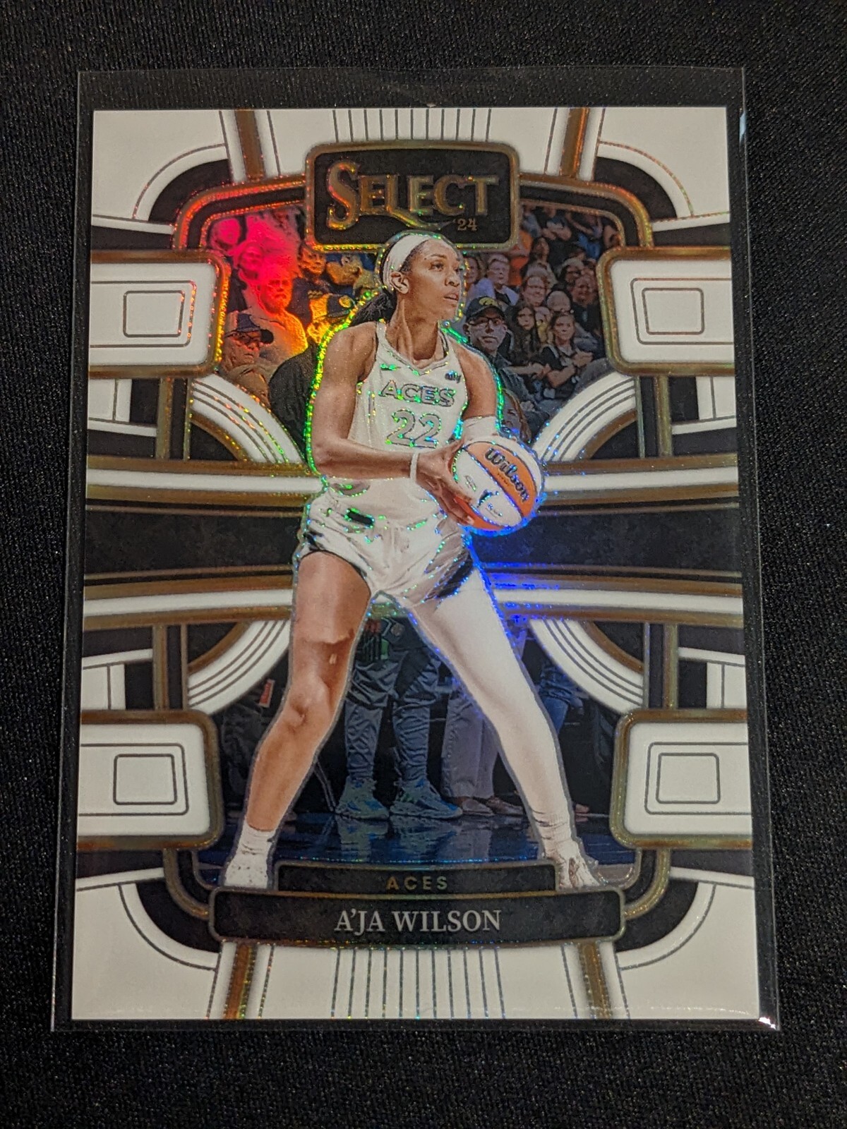 A’ja Wilson 2024 Panini Select WNBA Concourse White /99 Las Vegas Aces