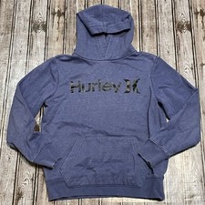Hurley Sweater Blue Hoodie Hooded Sweatshirt Boys Youth Sz Medium
