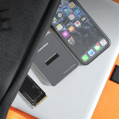 NEW SSD Enclosure Usb 3.1 NVME+SATA SSD Enclosure M Key Usb M.2 Docking Station - Photo 12/12