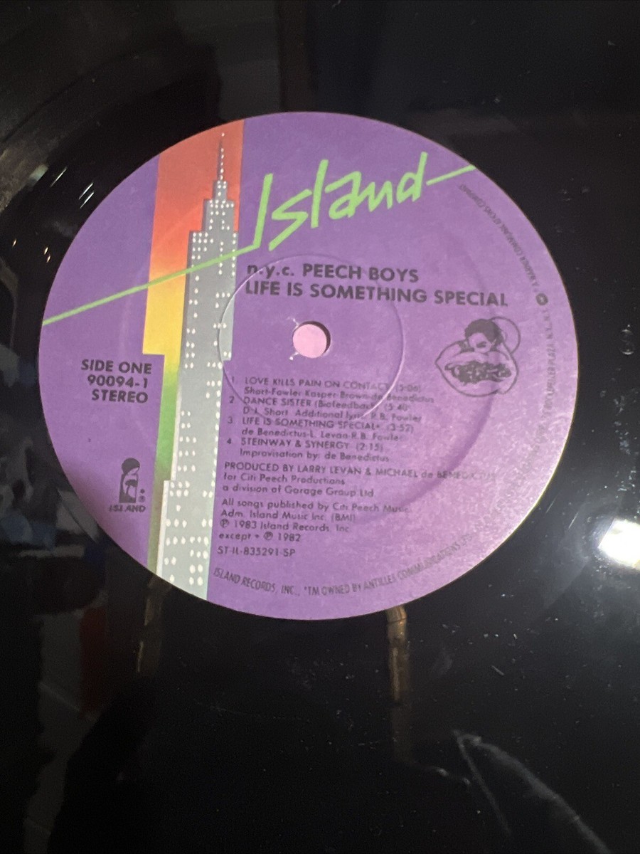 NYC Peech Boys Life Is Something Special Island Records 90094 LP