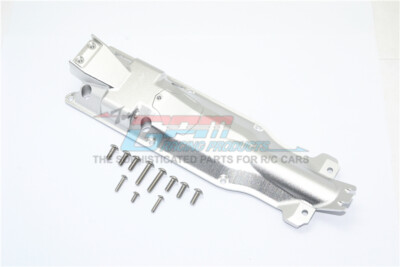 For Traxxas E-Revo 2.0-ALUMINUM 3D SKID PLATE FOR MIDDLE OF CHASSIS-SILVER