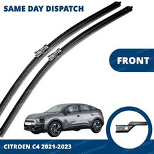 Image of Front Windscreen 24" 16" Flat Aero Wiper Blades for Citroen C4 2021-2024