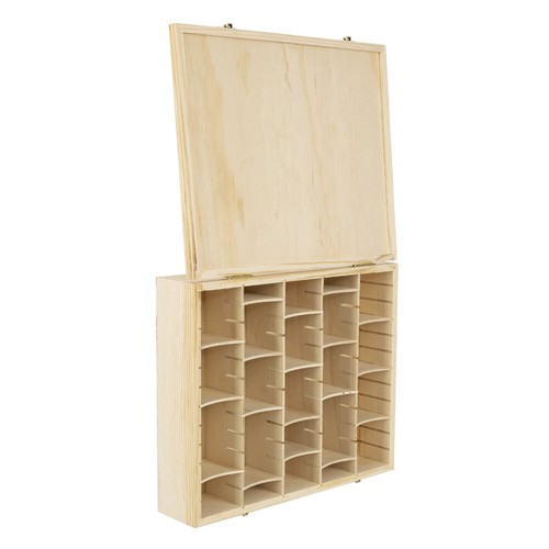 Wooden Sports Trading Card Storage Box Game Card Divider Display Collection Case - Picture 19 of 19