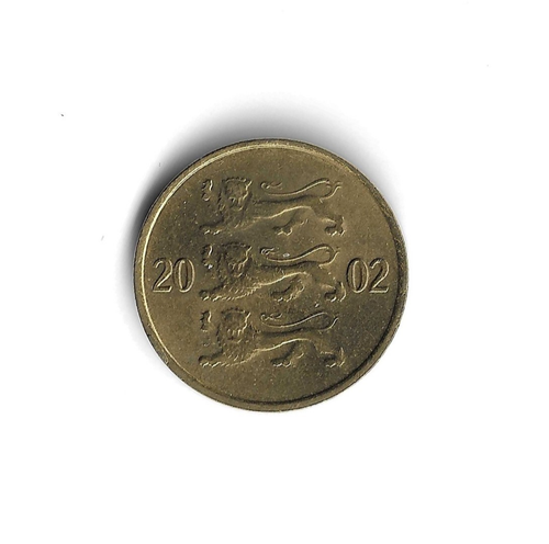 2002 Estonia - 10 Senti - 294 - Copper Aluminum Nickel - 1.8g
