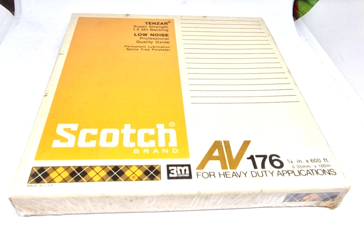 SCOTCH AV 176 Blank REEL TO REEL Tape (Sealed) NOS! New! | eBay