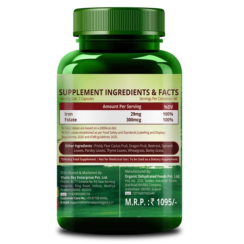 Himalayan Organics Plant Based Iron Supplement Fast Ship - Picture 3 of 7