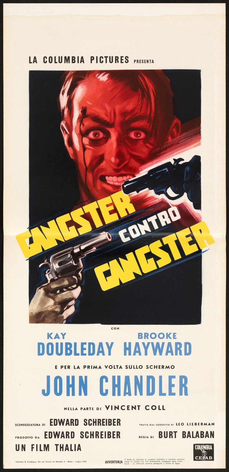 Locandina originale film Gangster contro gangster (1961) - Regia di Greydon Clark