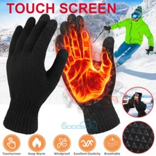Guantes termicos frio invierno para hombre mujer pantalla tactil doble forro