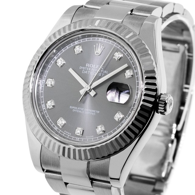 Rolex Datejust Rhodium Men's Watch 