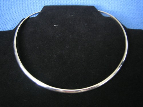VINTAGE MEXICAN .925 STERLING SILVER CHOKER NECKLACE ! - Picture 3 of 3