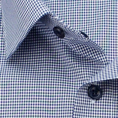 MARVELIS Hemd MODERN FIT Vichykaro langarm