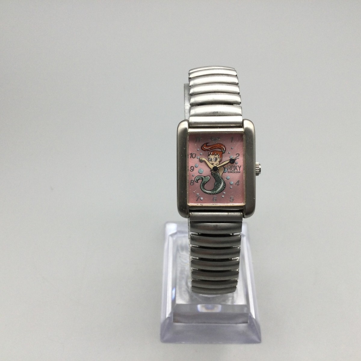 アメリカ産 ROXY QUIKSILVER レディース腕時計 Roxy Quicksilver Watch Women 21mm Silver Tone Pink Mermaid