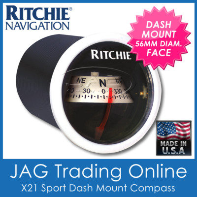 RITCHIE NAVIGATION SuperSport Flush-Mount Compass, 5" Apparent Reading