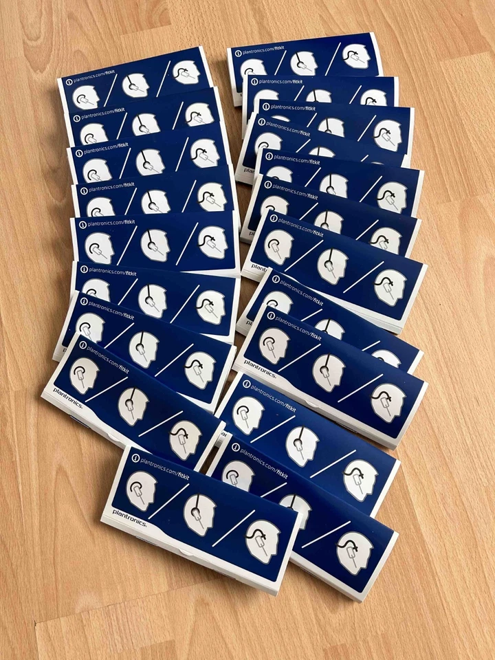 New Plantronics Fit Kit Hooks And Earbuds for Headsets LOT - P/N 84604-01 - Image 3 of 3