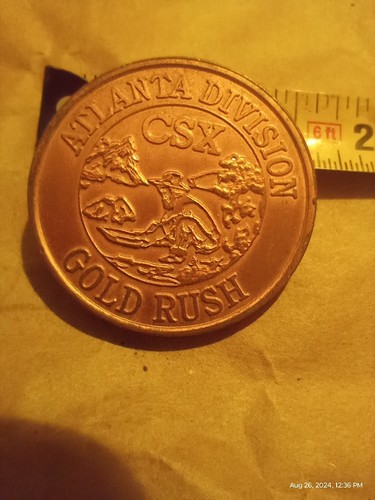 CSX Atlanta Division Gold Rush Coin - Imagen 3 de 5