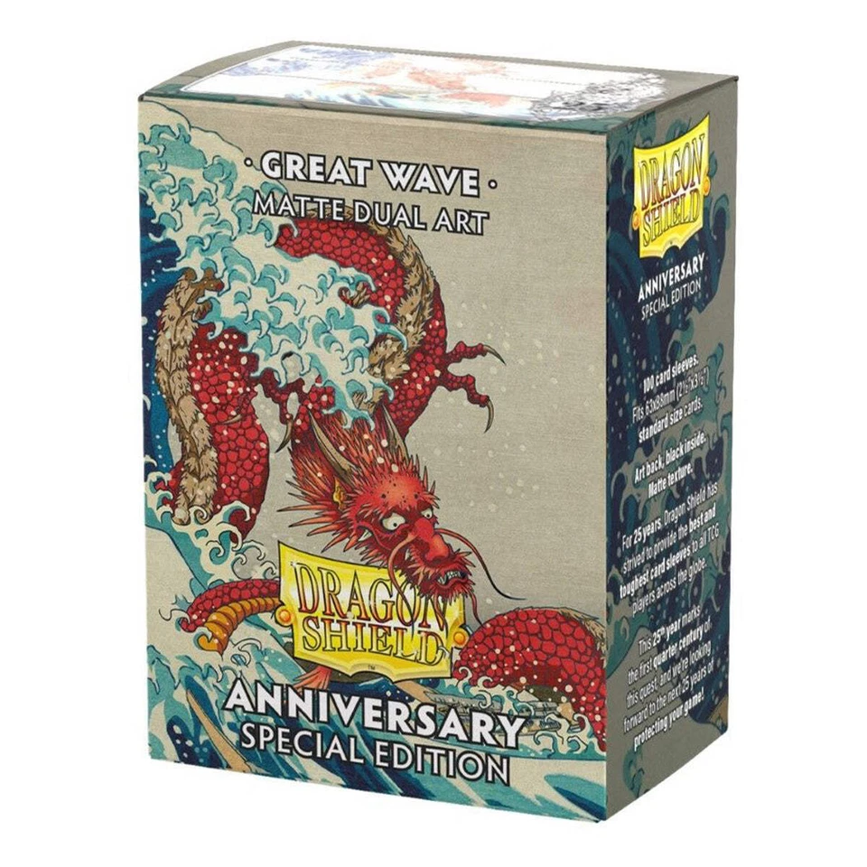 Dragon Shield 100ct Matte Dual Art Anniversary Special Edition Great Wave Sleeve