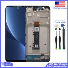 For Motorola Moto G play 2023 XT2271 LCD Display Touch Screen Digitizer  Frame