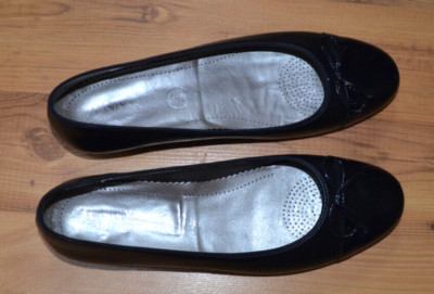 ''Jenny by ara''Ballerina. schwarz. Sommerschuhe Damenschuhe flache ,Damen Gr. 42
