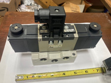 SMC VS7-6-FJG-D-3NA, Solenoid Valve, 24V-DC, 3/8" NPT, With Sub-Plate