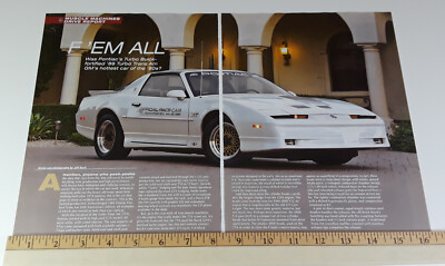 1989 PONTIAC TURBO 20th ANNIVERSARY TRANS AM PACE CAR ORIGINAL 2017 ARTICLE
