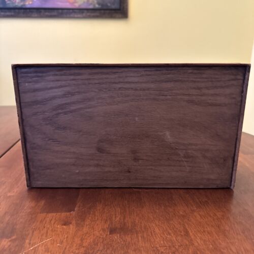 Organizer da scrivania vintage Lerner finto legno grana posta porta lettere selezionatore caddy - Foto 3 di 7